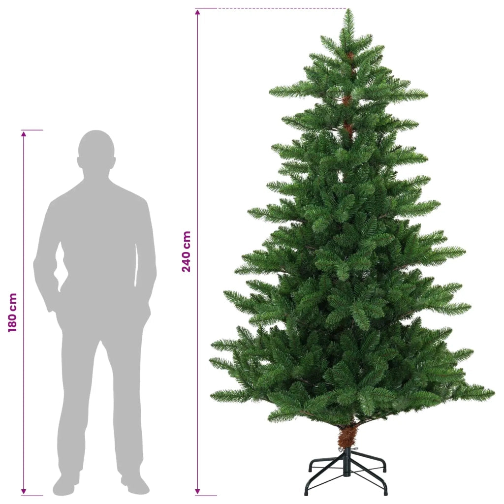 Albero di Natale artificiale 240 cm PVC e Metallo Verde 42056475