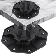 Supporto per Terrazzo Regolabile per Piastrelle e Pavimenti - Altezza Regolabile 65-140 mm - Materiale PP Durevole - Adatto per Esterni - 10 Pezzi