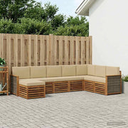 Set di divani da esterno 6 pz Naturale 3384709