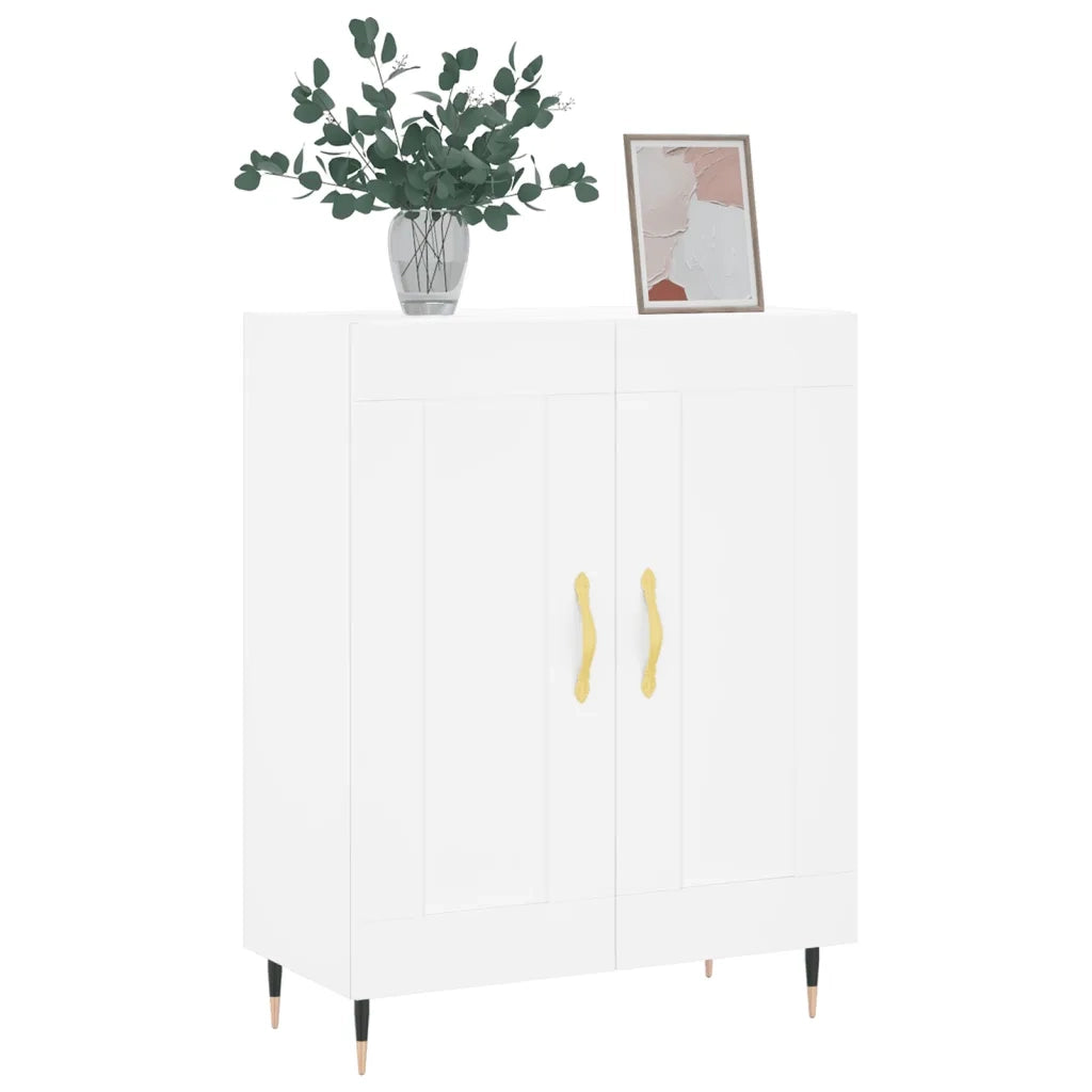 Credenza | Madia | Buffet da pranzo | Armadio da pranzo Bianca 69,5x34x90 cm in Legno Multistrato