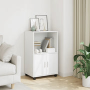 Mobile con Ruote Bianco 55x40x91 cm in Truciolato 853182