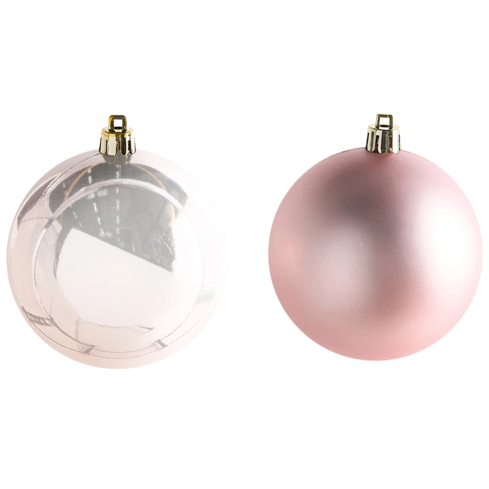 Set di 36 palline di Natale in plastica Decorazioni natalizie Decorazioni per l'albero di Natale Stile moderno Oro
