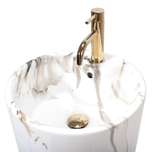 Lavabo Monolitico Blanka Marble