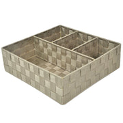 Cassetto poliestere tortora quadro cm 32x32h10