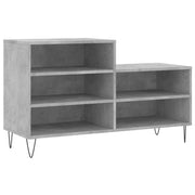 Scarpiera mobile contenitore per scarpe mobile per ingresso/corridoio/soggiorno 102 x 36 x 60 cm legno ingegnerizzato grigio 02_0021800
