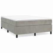 Letto matrimoniale | Letto per adulti | Struttura Letto a Rete a Molle Grigio Chiaro 140x190 cm Velluto