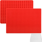 Set di Tavoli in Silicone per Cucce Canine a Forma di Cuore e Mezza Sfera