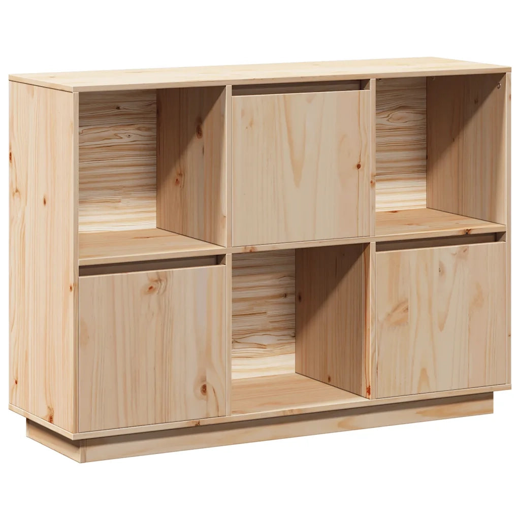 Credenza 110,5x35x80 cm in Legno Massello di Pino