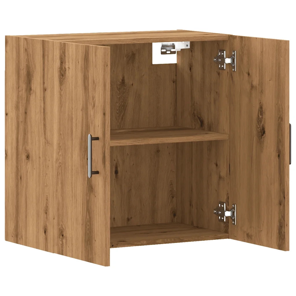 Armadietto a Muro Rovere Artigianale 60x31x60 cm in Truciolato