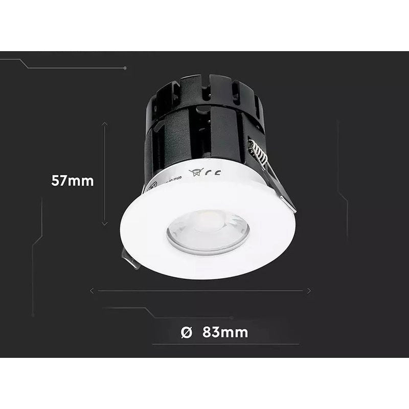 Faretto Led da Incasso Rotondo 10W CCT IP65 Bluetooth Dimmerabile Resistente al Fuoco 90 Minuti SKU-1424