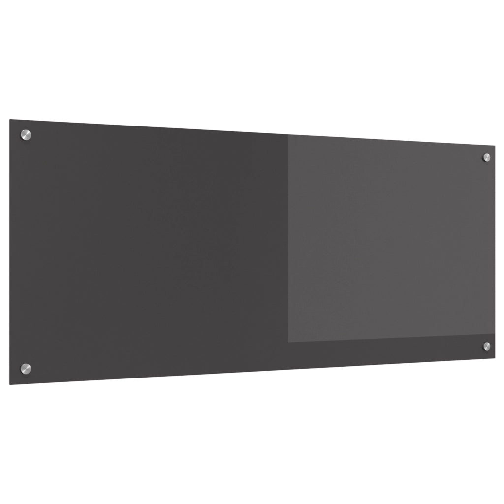 Schienale da Cucina Grigio Scuro 120x50x0,6 cm in Vetro Temperato -