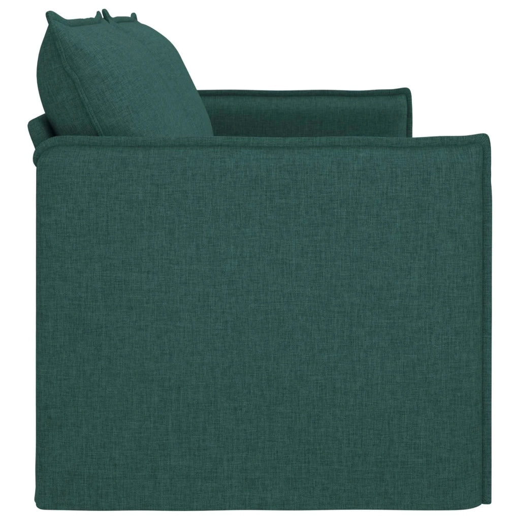 Divano Verde Scuro 196 x 82 x 85 cm Tessuto 42024528