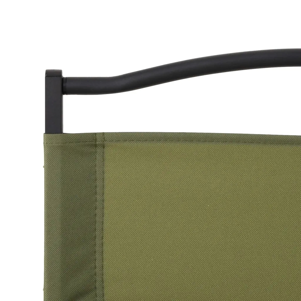 Sedie da Campeggio 2 pz Verdi 54x55x78 cm Tessuto Oxford 319486