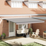 Tessuto per Tenda con Grigio chiaro 450 × 350 cm Poliestere 3331152