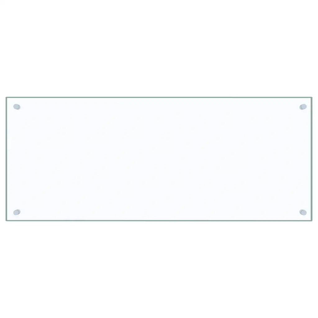 Paraschizzi per Cucina Trasparente 100x40 cm in Vetro Temperato CFW1258084