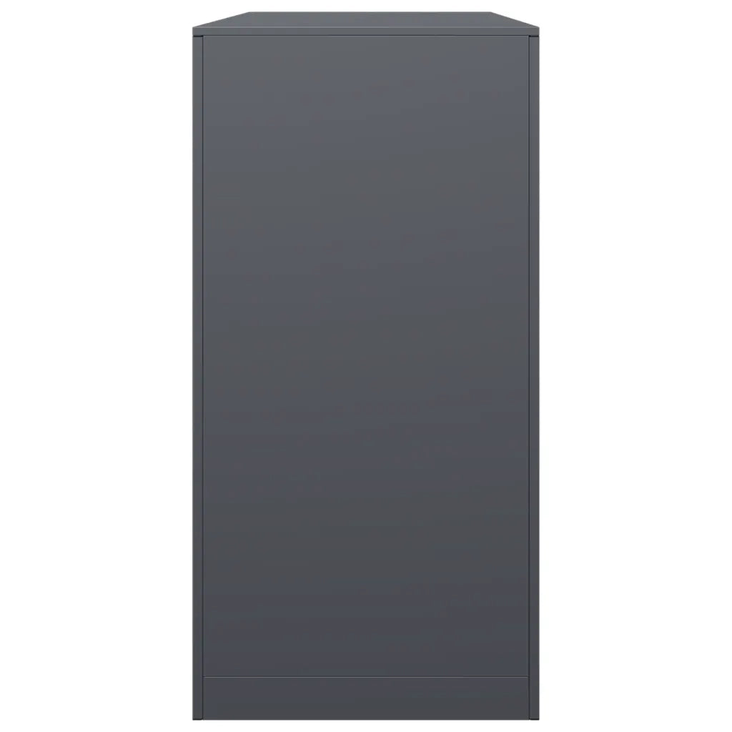 Rastrelliera per Legna da Ardere Antracite 100x40x80 cm Acciaio