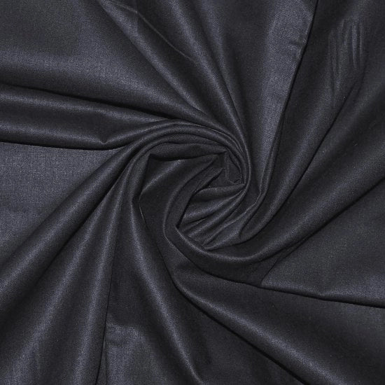 Tessuto in cotone 100% venduto per metro, larghezza 240 cm, 100% Oeko-Tex Standard 100 colori omogenei per cucire (nero, 300 cm)