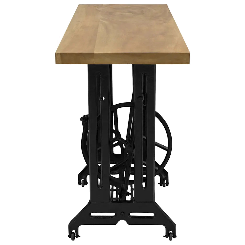 Tavolo Consolle Stile Macchina da Cucire 110x40x75 cm