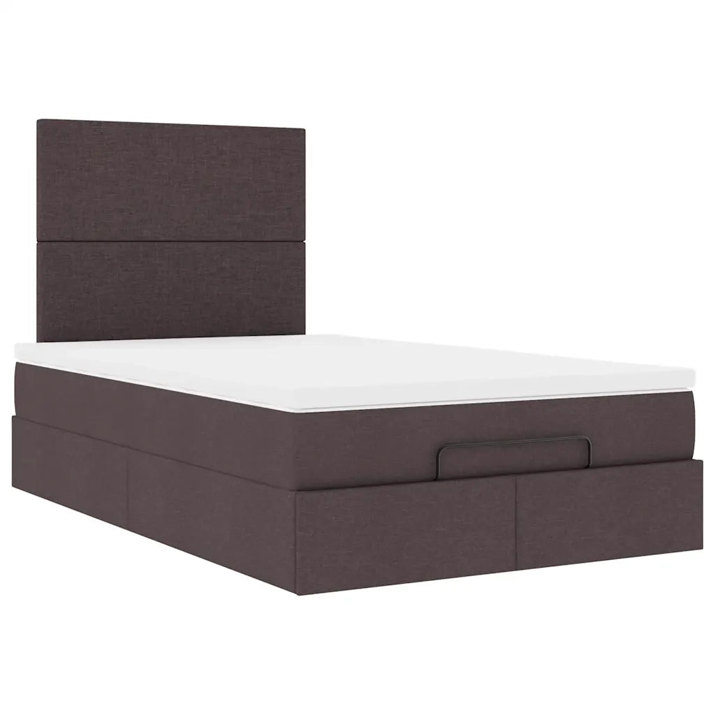vidaXL Struttura Letto Pouf con Materasso 80x200 cm in Tessuto