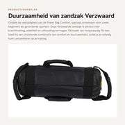 Zandzak da 10kg - Pelle PU duraturo - Sacca per sollevamento pesi - Resistente all'umidità - Per allenamento di forza - Massimo comfort