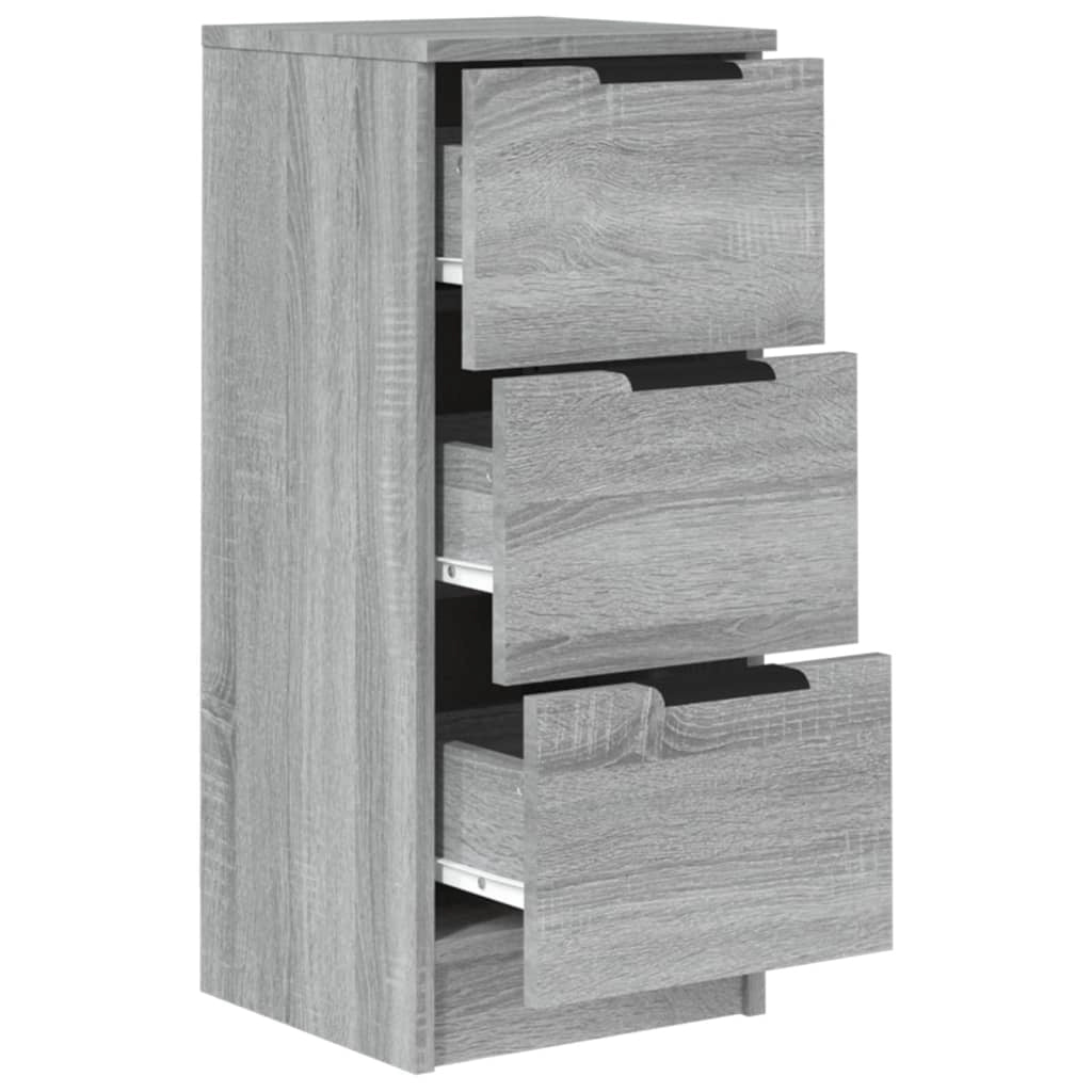 Buffet credenza cassettiera armadio mobile contenitore organizer per cucina soggiorno salotti set di 2 Sonoma 30 x 30 x 70 cm in legno ingegnerizzato grigio 02_0036941