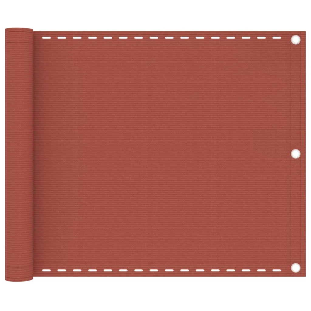 Schermo per balcone schermo per la privacy 75 x 600 cm HDPE terracotta 02_0010413