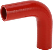 Autosiliconenslang 90° - Rood - 32 mm Diametro interno - 120 mm Lunghezza - Siliconenrubber - Resistente ad alta temperatura - Condensatore a silicone