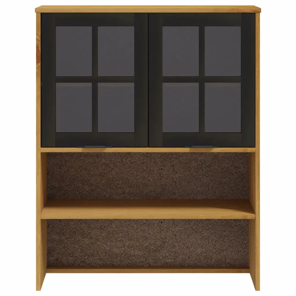 Scaffale per Credenza Anta in Vetro FLAM Legno Massello di Pino 357825