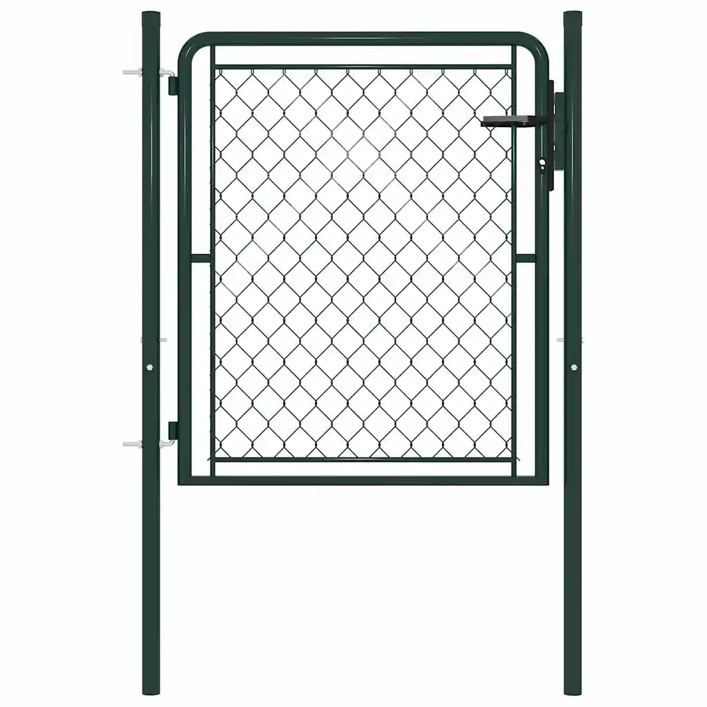 Cancello per Giardino in Acciaio 100x100 cm Verde