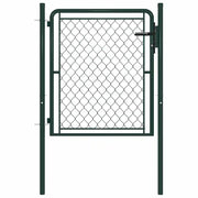 Cancello per Giardino in Acciaio 100x100 cm Verde