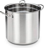 Jumbopot professionale - grande capacità - 1 pezzo - argento - acciaio inossidabile - 30x28cm