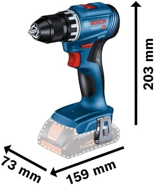 Kit 3 utensili BOSCH 18V Trapano avvitatore GSR18V-55 + Perforatore GHB18V-22 + Smerigliatrice GWS18V-7 + 3 batterie 18V - 4 + Caricatore GAL 18V-40 + Borsa
