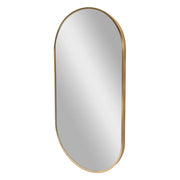 Specchio da parete ellittico 40 x 80 cm oro 03_0007898