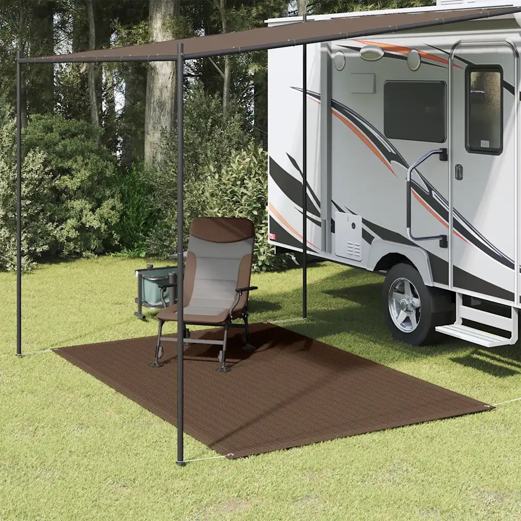Tappeto da Tenda 250x350 cm Marrone 310802