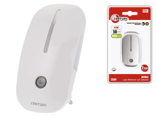 LUE SPIA NOTTURNA CON LED MOUSE 230 V