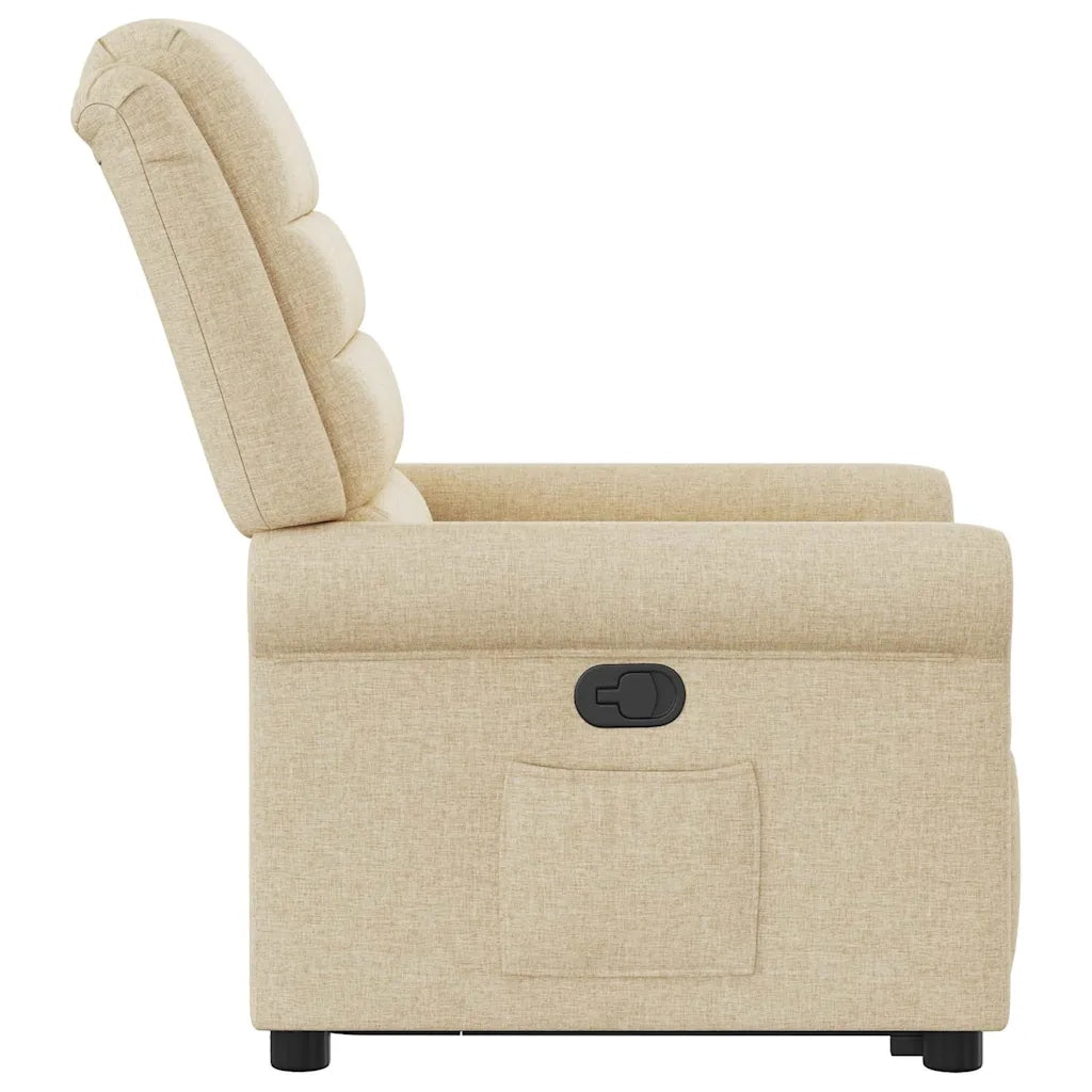 Poltrona Alzapersona Reclinabile Crema in Tessuto 3303322