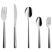 Set di posate da 60 pezzi Coltello Forchetta Cucchiaio Cucchiaino Forchetta da dolce Acciaio inossidabile Argento