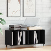 Armadio per dischi  Nero Rovere 100x38x48 cm Legno ingegnerizzato