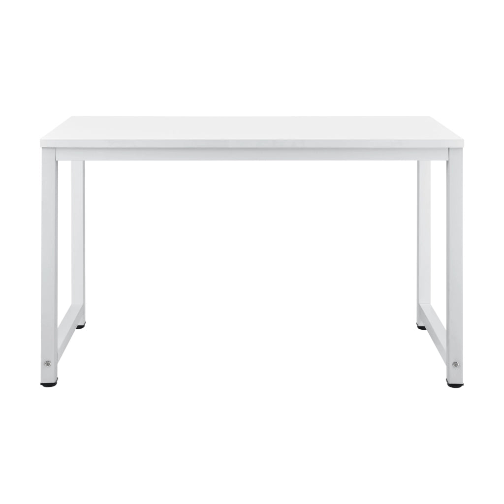 Scrivania Herning Tavolo PC con Piano Rettangolare 120x60 cm - Bianco [en.casa]