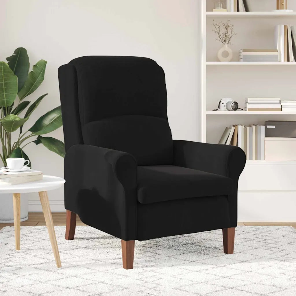 Divano Sedia-Poltrona-Poltroncina Nero Velluto 870915