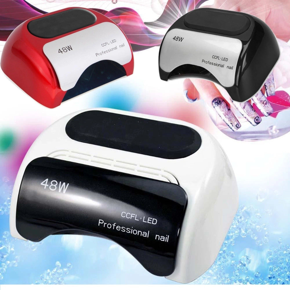Trade Shop - Lampada Led Ccfl Led Uv 48w Ricostruzione Unghie Nail Art Timer 48w Fornetto -