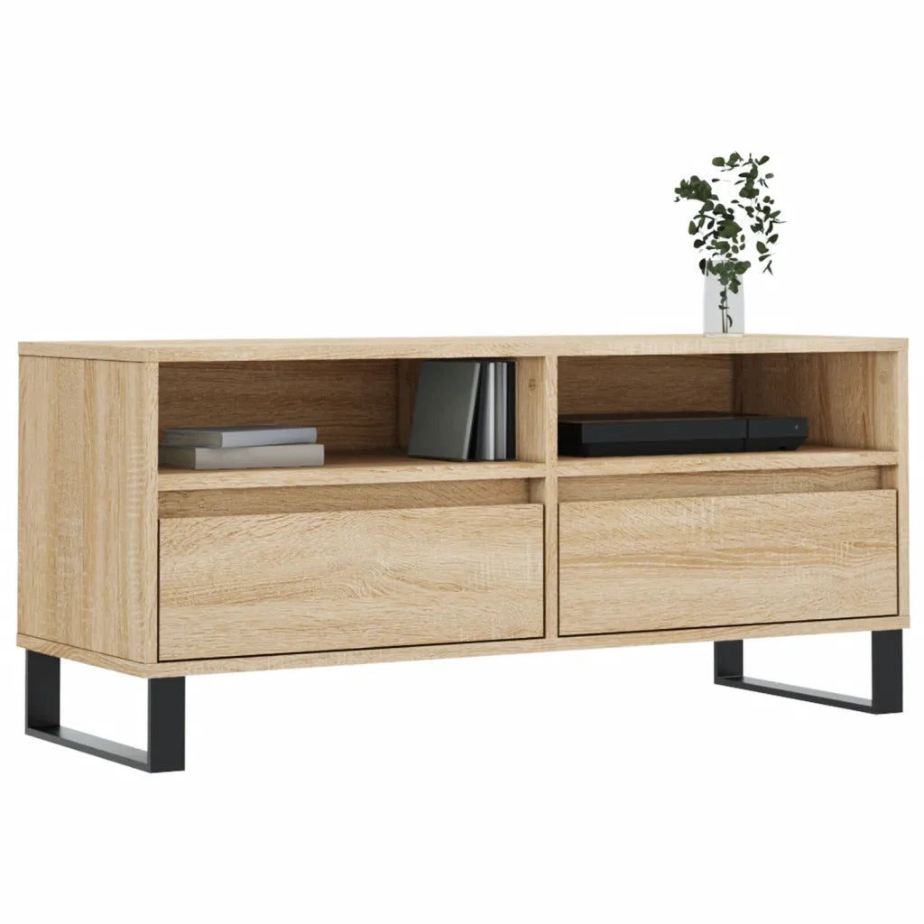 Mobile TV | Armadietto TV | Mobile Porta TV Rovere Sonoma 100x34,5x44,5 cm in Legno Multistrato