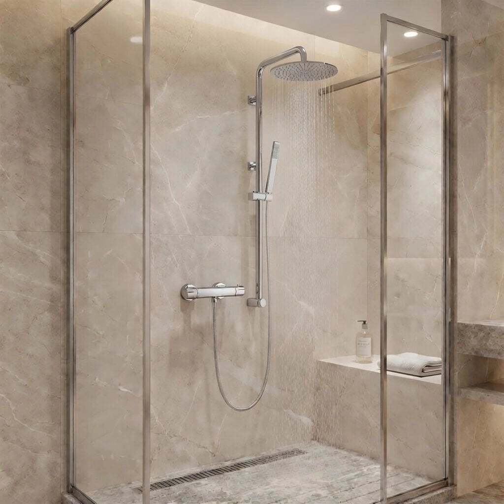 Colonna doccia tonda SH4067 OSLO - Cromato Lucido