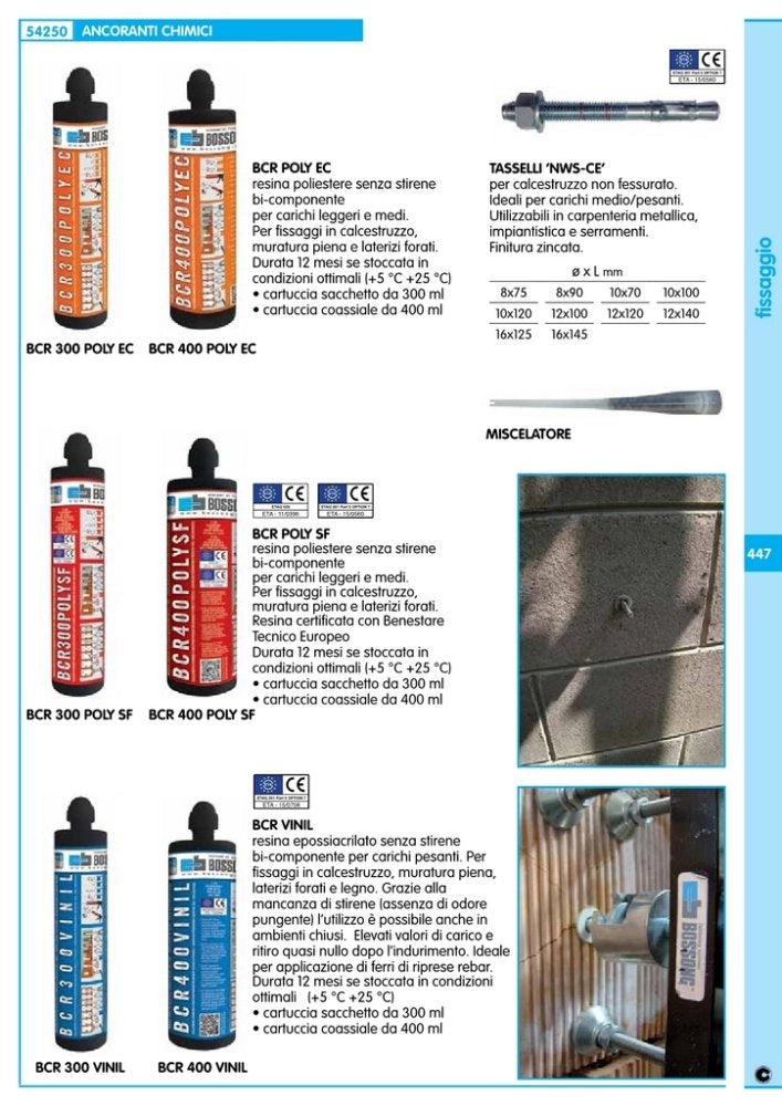 1pz bossong ancorante chiaro bcr400 polyec ml.400 cod:ferx.6488