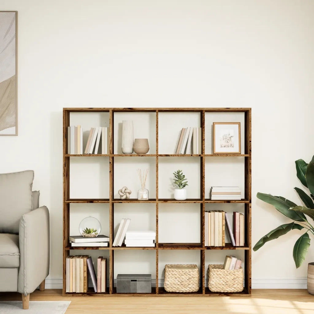 Libreria Legno Antico 137,5x29x137,5 cm in Legno Multistrato 3310296