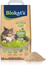 Sostituto di letame per gatti in polvere di fibre vegetali rinnovabili e compostabili - 1 sacco (1 x 8 L) marrone