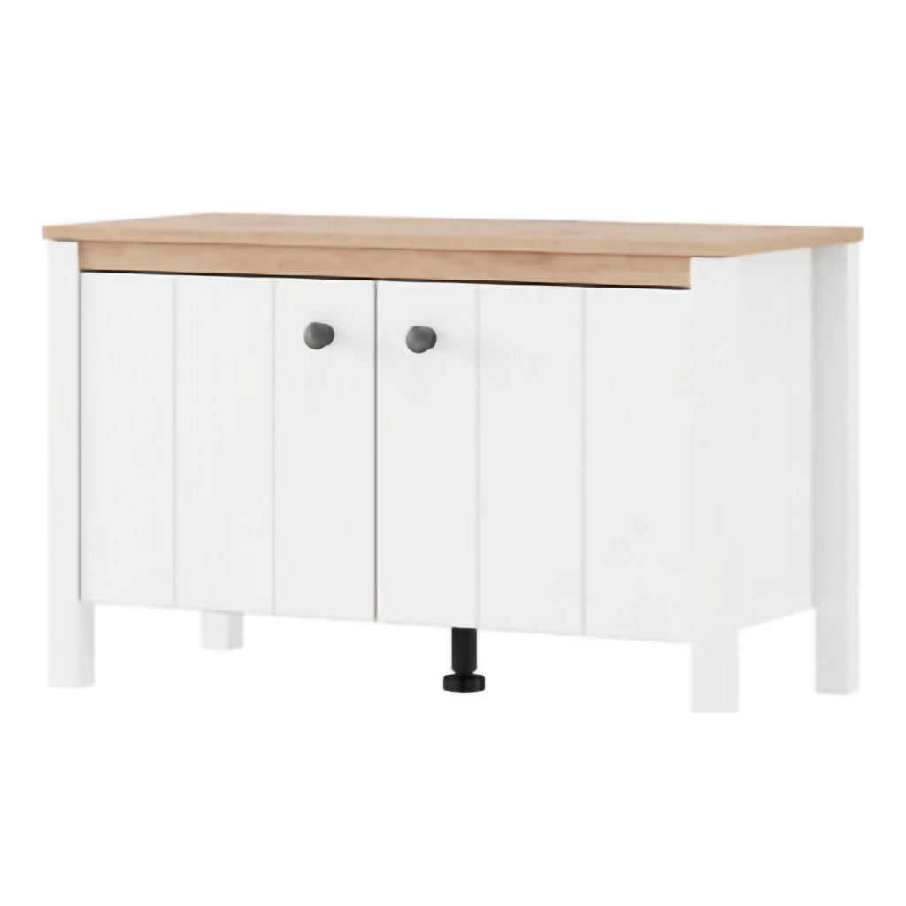 Tekapo, Mobile da Ingresso un Ripiano, 86x40x54h cm Bianco Opaco