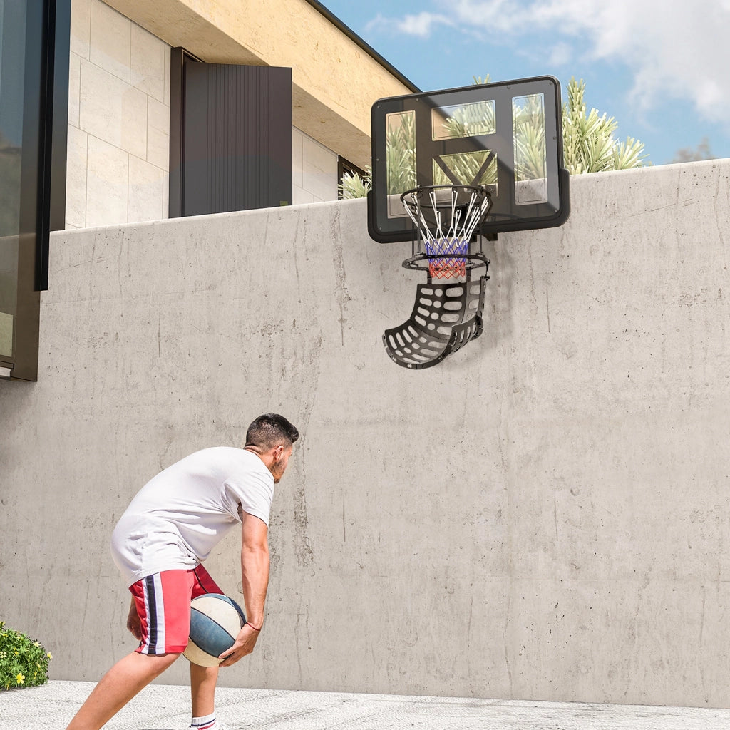 Cestino da basket regolabile in altezza 360¡ã ¨C zephmum ¨C Nero 35.6x35.6x75.5 cm