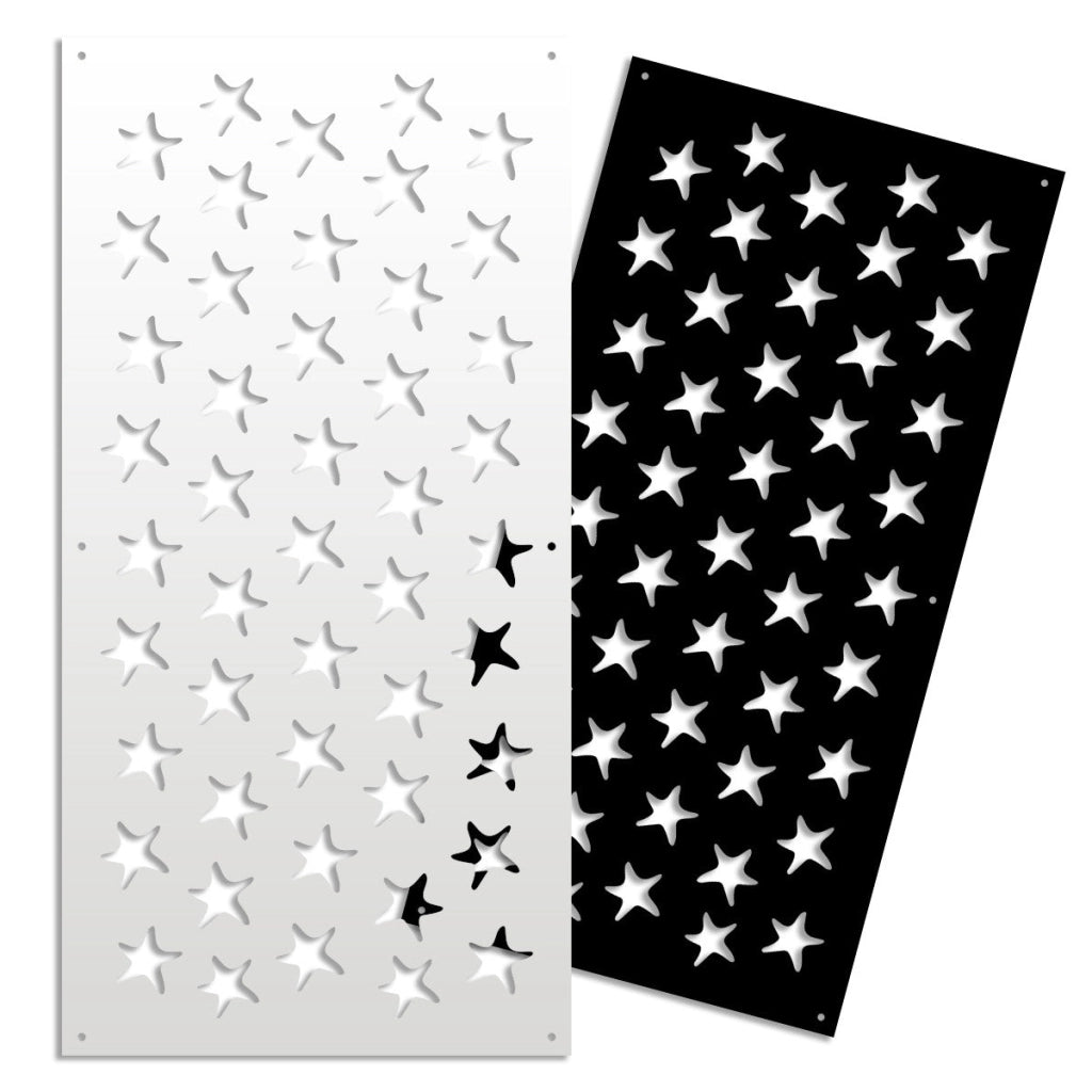 STARFISH - Pannello in PVC traforato - Parasole Colore: bianco, Misura: 73x148 cm