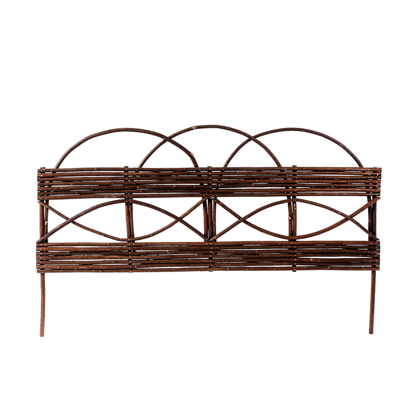 Set 2 Bordatura Aiuola in Legno Larghezza cm 80